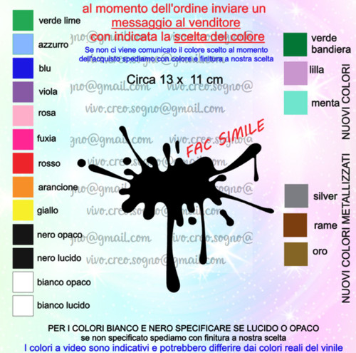 Adesivi stikers schizzo colore - stikers,