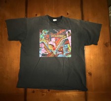 T-Shirt Vintage Andazia M.C. Escher 'Relatività' Uomo XL Stampa Arte Sbiadita