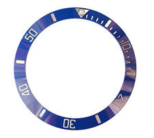 Ceramic Bezel Insert For 41mm Rolex Submariner 126610 Superior Blue- Platinum