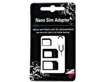 R-SIM NERO NANO MICRO SCHEDA SIM ADATTATORE CON AGO CELLULARE SMARTPHONE NUOVO