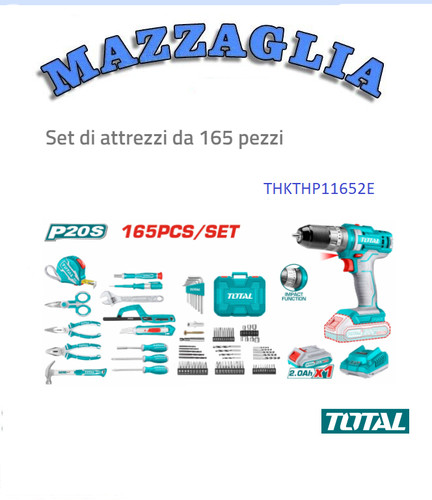 Total trapano percussione 20v - total,