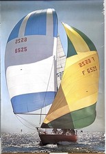 Poster barca vela spinnaker - a,