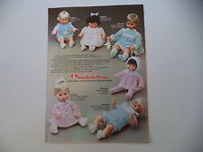 advertising Pubblicità 1974 BAMBOLE FURGA ANDREA/POLDINA/MANUELA/MARINELLA