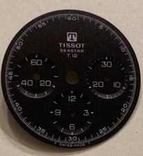 Quadrante cronografo Tissot Seastar T12 fondo nero