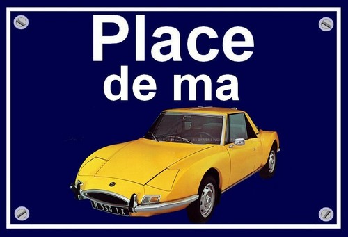 Plaque place ma matra 530 - plaque, "