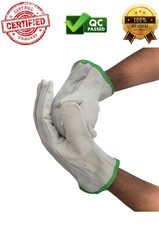 10 Paia Guanti Lavoro Pelle