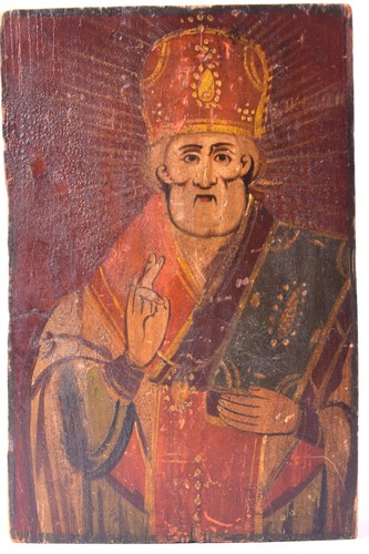 Antica icona legno - antica, in