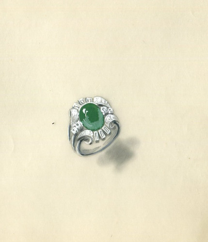 Anello vintage disegno - , art