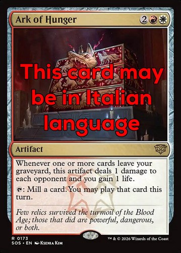 Mtg ark hunger - -, arca