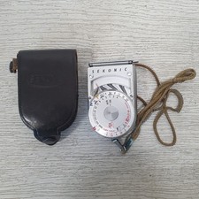 Misuratore di luce da esposizione vintage Hanimex Sekonic L-8 in custodia nera - B26