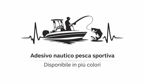 Adesivo pesca sportiva barca - adesivo,