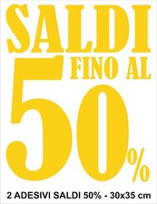 2 ADESIVI SALDI fino al 50% in
