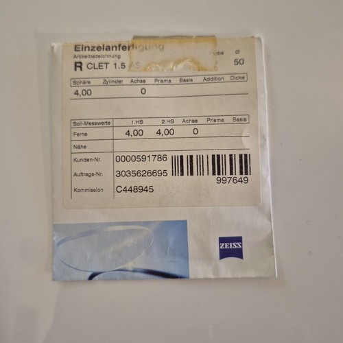 Zeiss lente monofocale cr39 - zeiss,