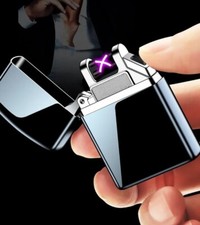 ACCENDINO ANTI VENTO ELETTRICO RICARICABILE USB SENZA FIAMMA PLasma