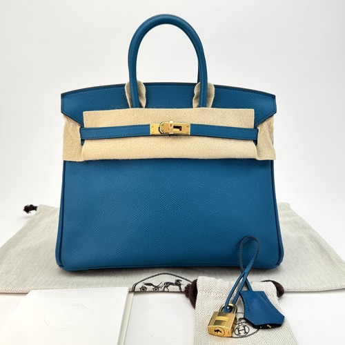 Hermes birkin epsom blue - hermes, 25