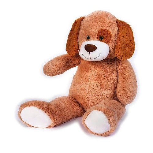 Peluche tobia cane nocciola - nocciola, 95