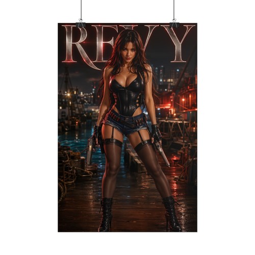 Revy art print anime - anime, action