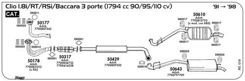 Tubo collettore marmitta - tubo,