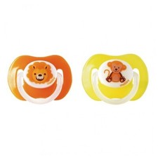 Mebby Succhietto Silicone 6+ M Disegno Animali 2 Pezzi