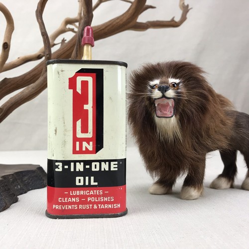 Olio uno vintage lattina - 3,