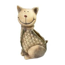 Vaso in vetro resina a forma di GATTO - 44 cm 1DTD