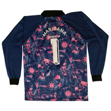 MAGLIA MAGLIETTA UHLSPORT DA PORTIERE DI CALCIO BLU XL MANICA LUNGA IMBOTTITA