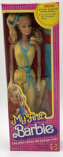 1980 My First Barbie #1875 Mattel NRFB Easy Dress bambola vintage nuova con scatola