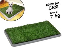 Lettiera 68 x 43 x 5 cm erba sintetica per animali domestici toilette POTTY PATC