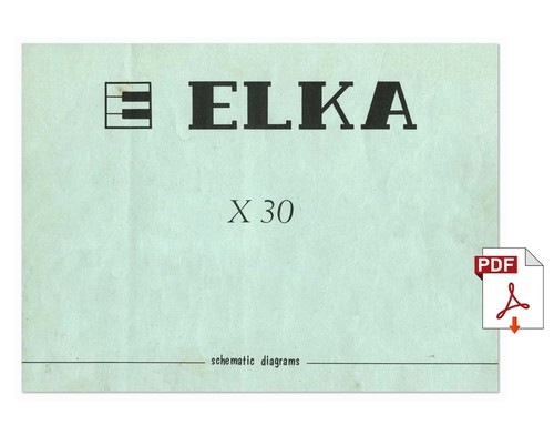 Elka x30 service manual repair - elka,