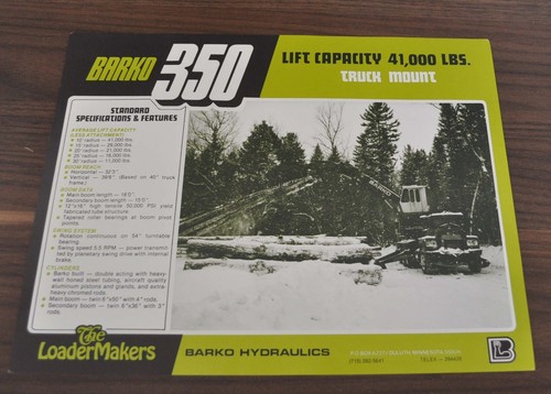 Barko 350 sollevatore logging - 350,