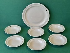 SERVIZIO VINTAGE 6 +1 PIATTI FRUTTA DOLCE PORCELLANA RICHARD GINORI ITALY. AS71