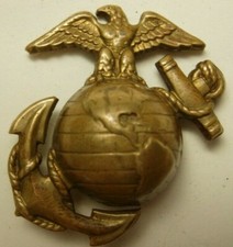 WW2 USMC '37 Modello Dorato Arruolato EGA - Incisione "R.V. O JERRIER" - SB FCG