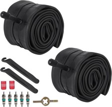 KIT 2 CAMERA D'ARIA aria 20X3.0 3.2 3.3 3.5 valvola americana Schrader fat bike