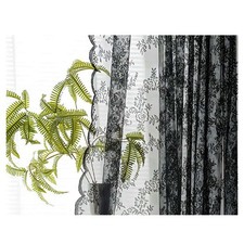 Tende chic in pizzo nero per