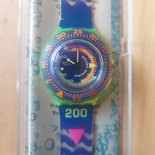 OROLOGIO SWATCH VINTAGE ANNI '90-1992 COMING TIDE SCUBA 200 SDJ 100 FUNZIONANTE