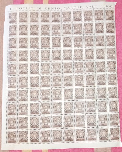 1946 foglio 100 recapito - 100,