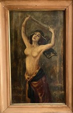 ANTICO DIPINTO OLIO Art Decò