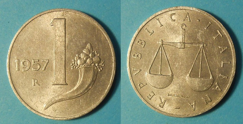 Lira 1957 cornucopia - 1,