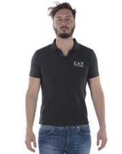 Polo Emporio Armani EA7 Polo Shirt Cotone Uomo Grigio 3ZPF52PJ04Z 3909