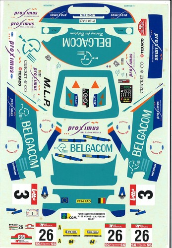 Decal ford escort wrc - decal,