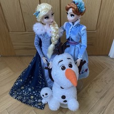 Disney Anna And Elsa 17” Limited Edition Dolls From Olaf’s Frozen Adventure 