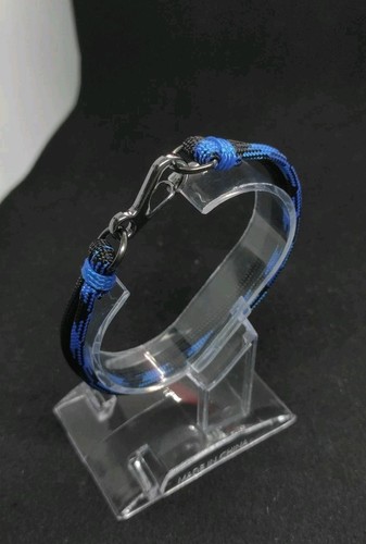 Bracciale paracord nero - paracord, nero/