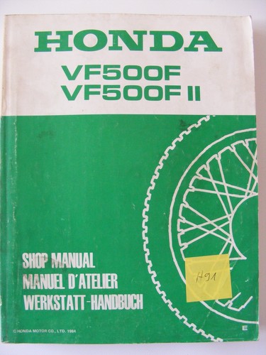 Honda vf500f vf500fii - vf500fii, manuale