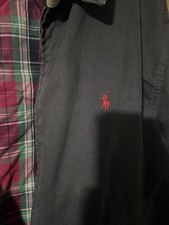 Giacca vintage Polo Ralph Lauren full zip denim oliva