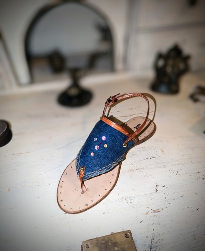 Infradito jeans con - in,