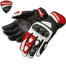 Guanti moto Ducati by Spidi, Taglia M L XL Colore Rosso/Nero/Bianco Carbonio