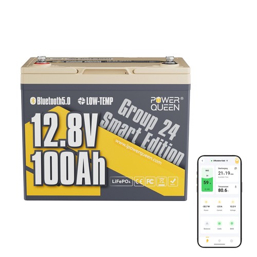 Power queen 12v100ah bluetooth - power,