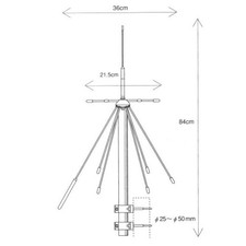 Diamond 190 antenna discone - d-190,