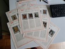 Collezione FRANCOBOLLI D'ARTE - Epoca - 8 fogli 24 francobolli OTTIMO stato