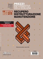 Prezzario DEI - Recupero Ristrutturazione NO CARTACEO (1° semestre 2025) 